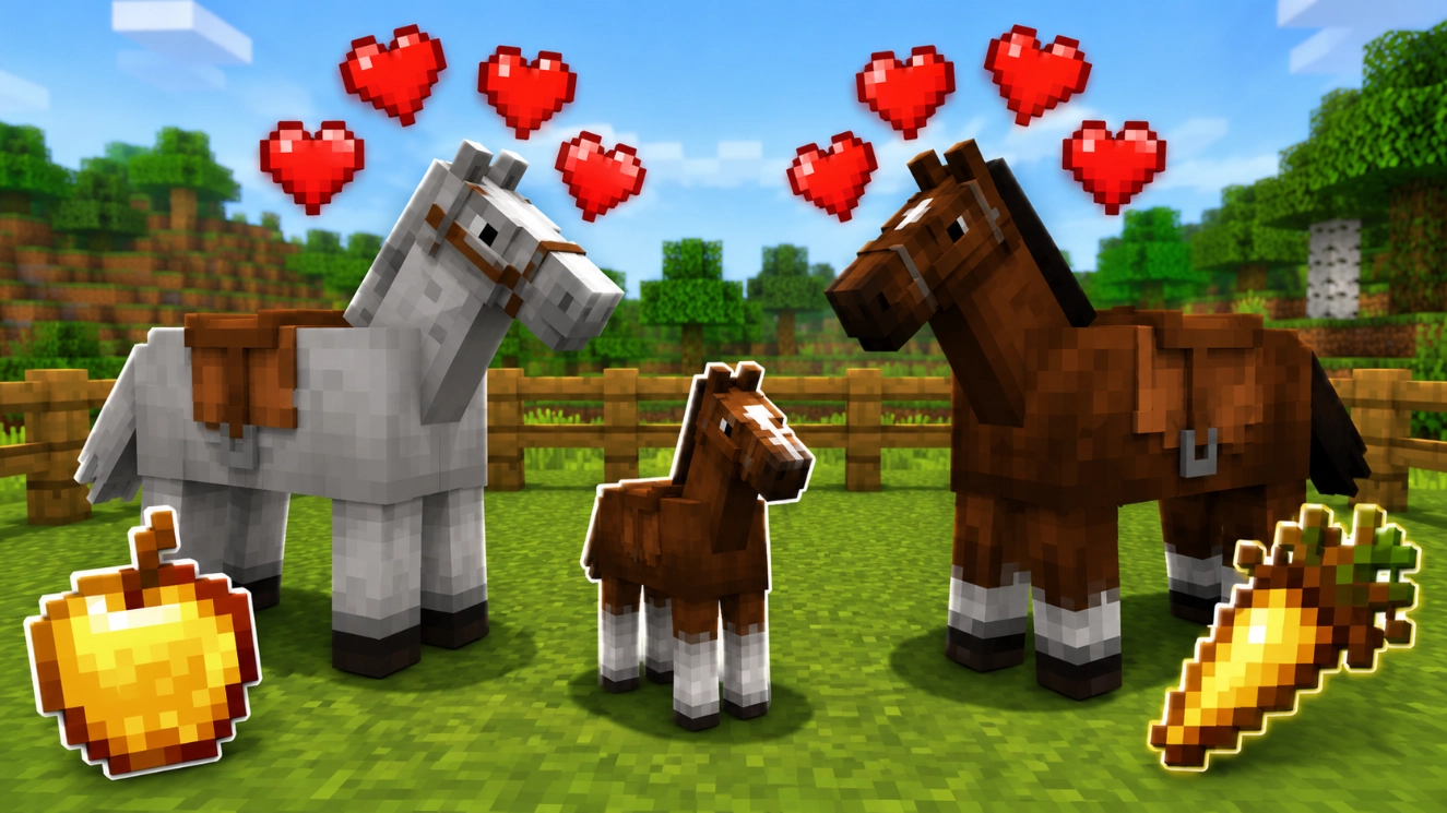 How to Breed Horses in Minecraft