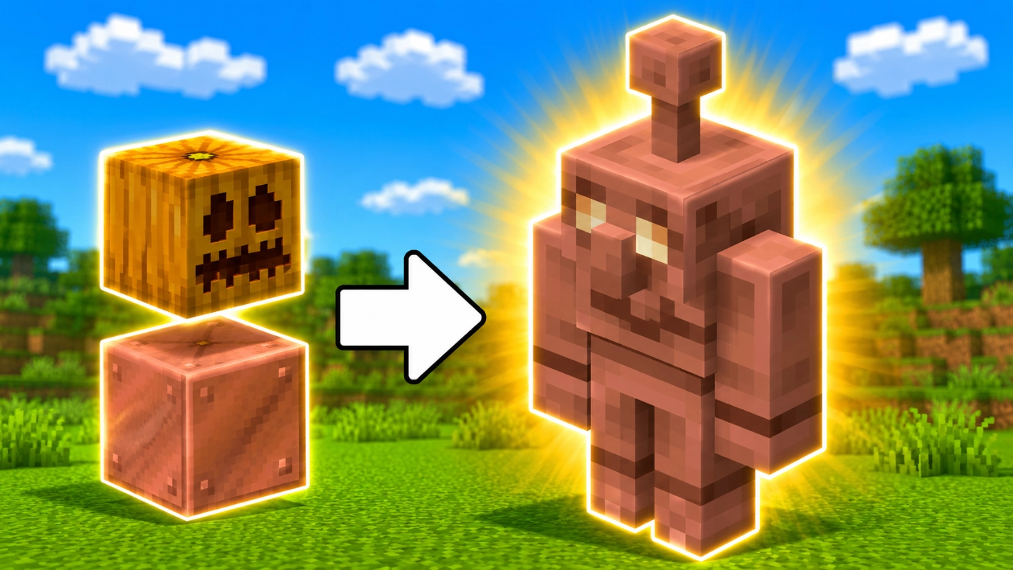 How to Make a Copper Golem in Minecraft