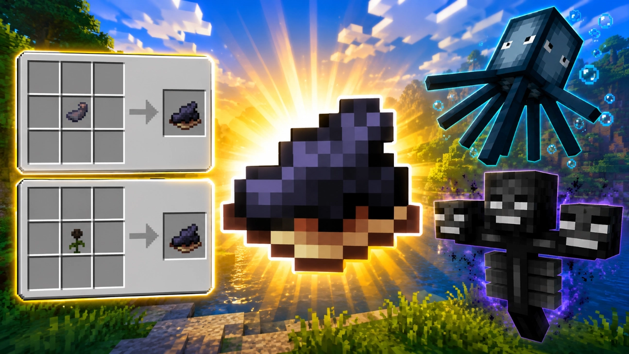 How to Make Black Dye in Minecraft