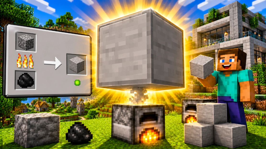 How to Make Smooth Stone in Minecraft