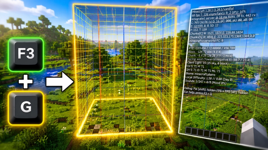 How to See Chunks in Minecraft