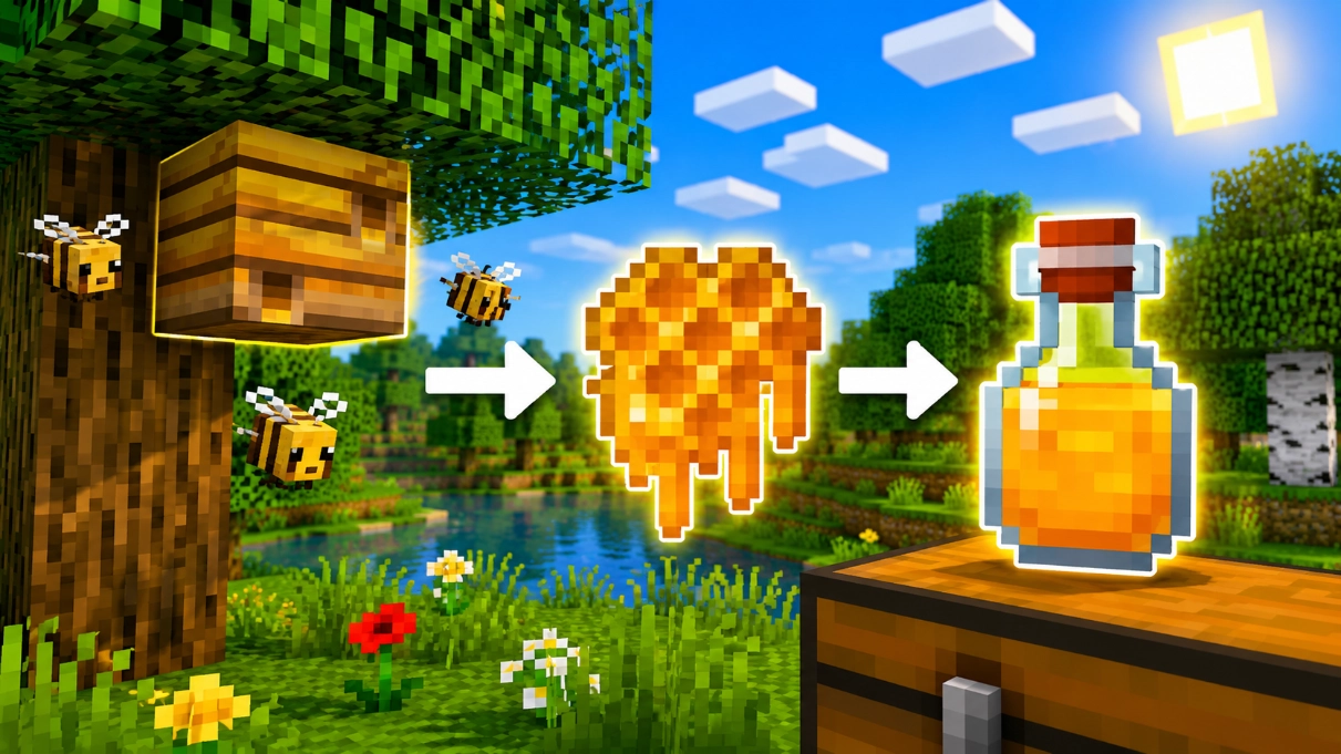How to Collect Honey in Minecraft (2026)