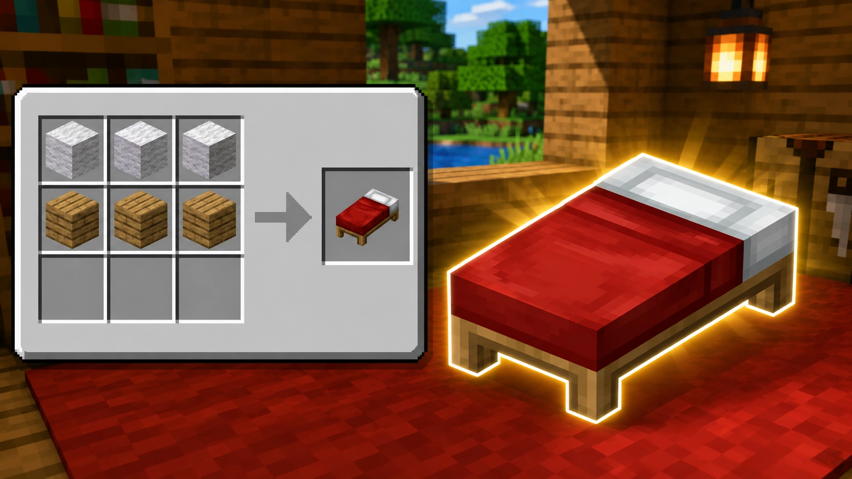 How to Make a Bed in Minecraft (2026)