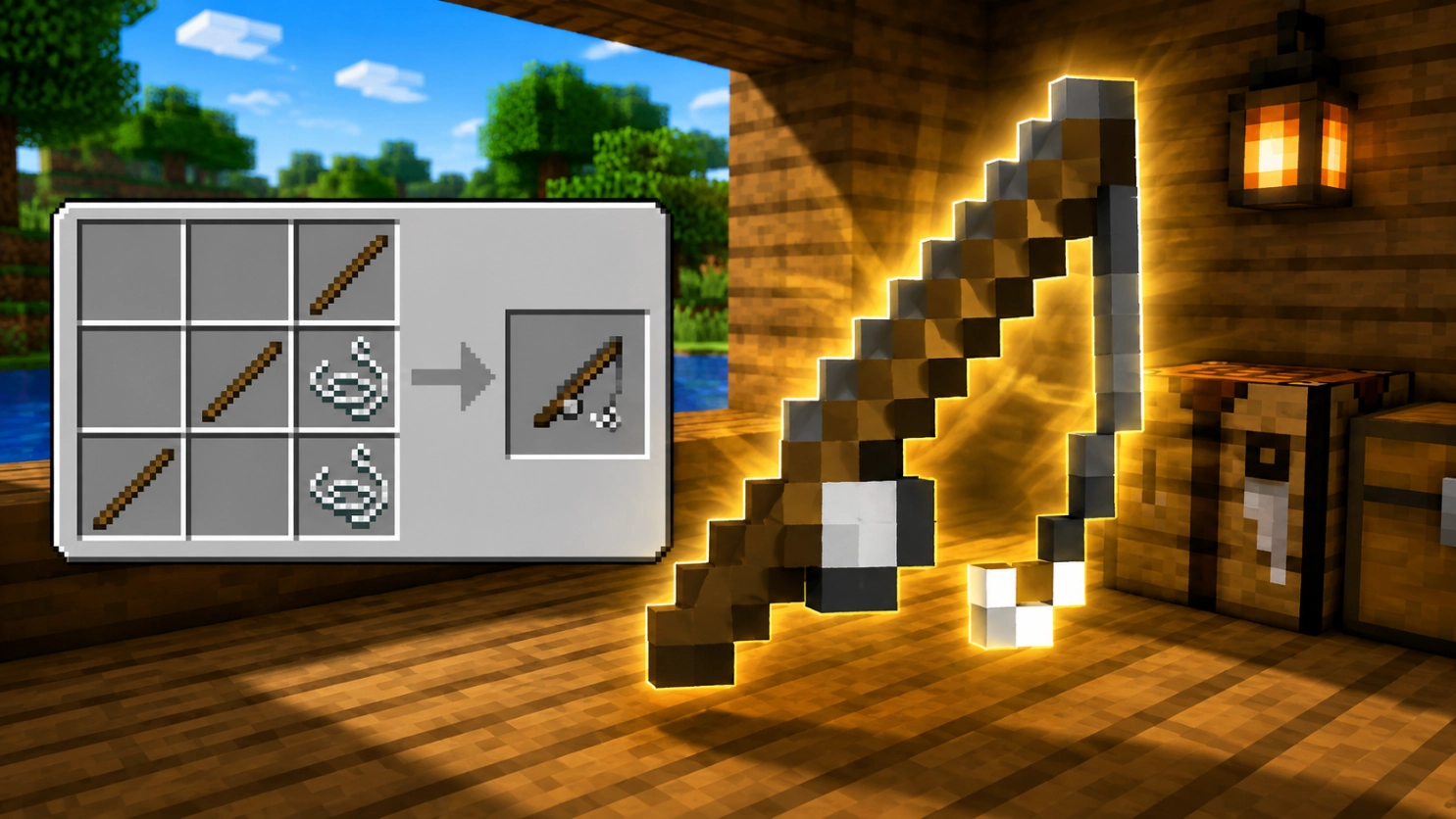 How to Make a Fishing Rod in Minecraft (2026)
