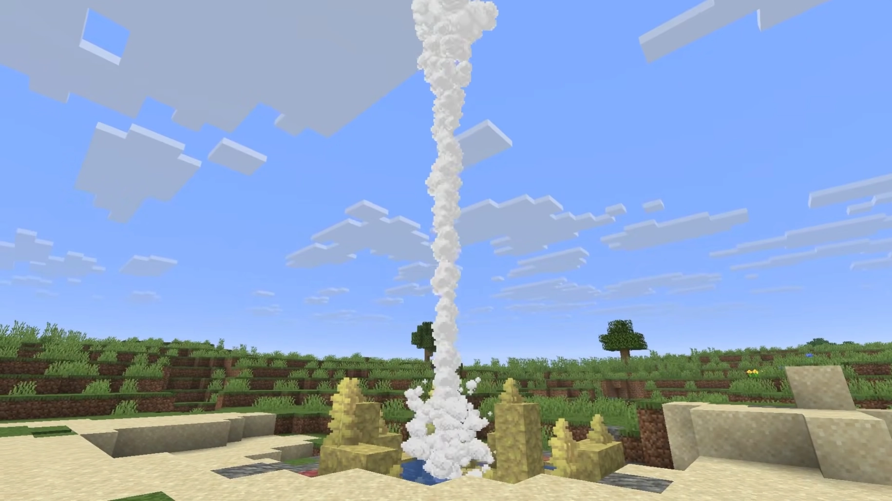How to Make a Geyser in Minecraft