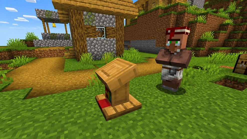 How to Make a Librarian Villager in Minecraft