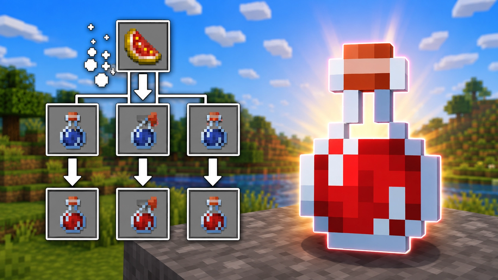 How to Make a Potion of Healing in Minecraft