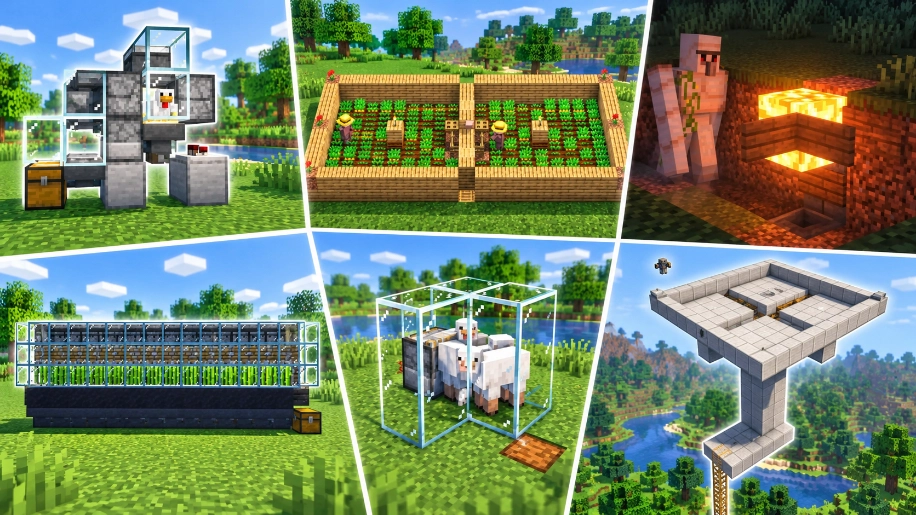 Best Early-Game Farms in Minecraft (Easy Setups)