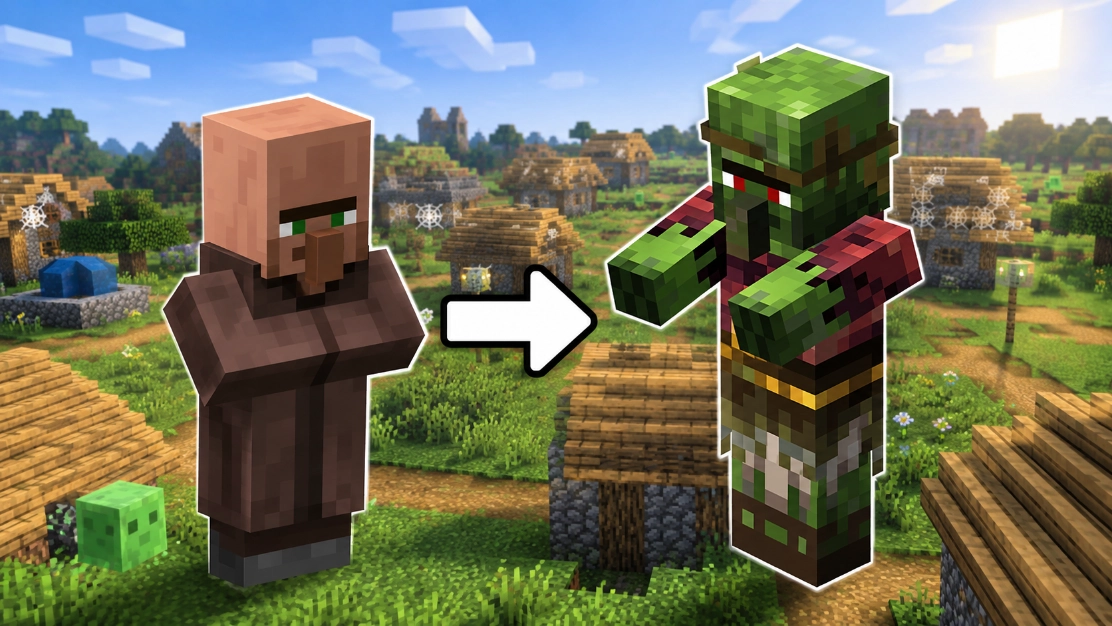 How to Get a Zombie Villager in Minecraft